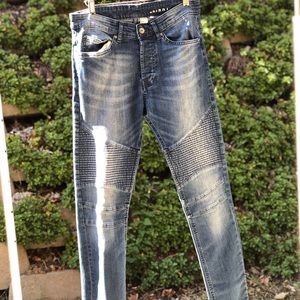 Men’s moto denim